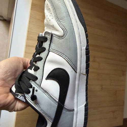Nike Dunk Low sneakers size 42 used, white and grey