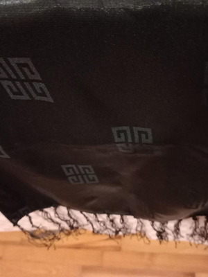 Satin scarf black new