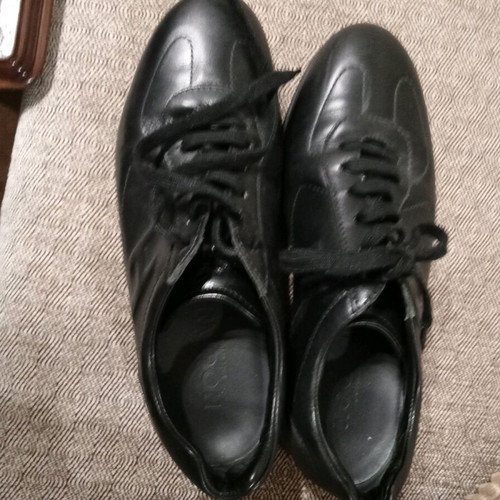 Hogan men's black shoes like new, size 40