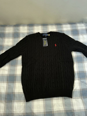 Μαύρο πουλόβερ Polo Ralph Lauren, unisex, μέγεθος M