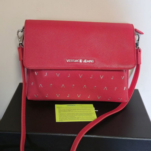 Versace Jeans crossbody bag used, coral color