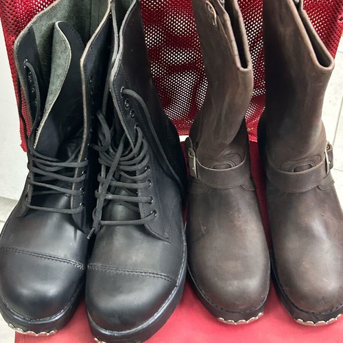 Leather boots from Germany new, size 39, two pairs