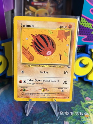 Swinub Neo Revelation Pokemon card