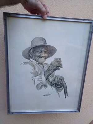 Vintage κάδρο Νίκος Αλτικουλάκης μεταχειρισμένο, 50x41 εκ