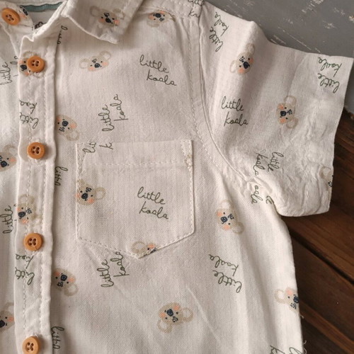 Baby boy one-piece shirt new, size 92 cm, 18-24 months, 100% cotton