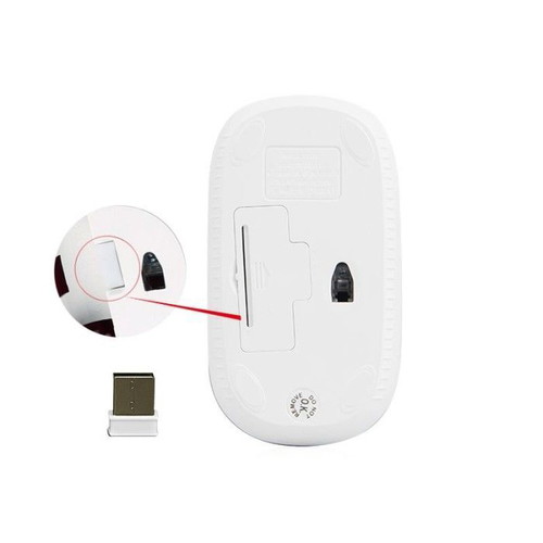 Meetion MT-R547 Wireless Mouse 2.4G White and Blue