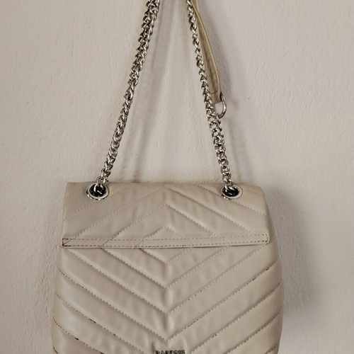 Parfois shoulder bag like new, beige nude with chain strap
