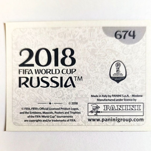 Panini FIFA World Cup Russia 2018 N. 674 Italy Legends sticker like new