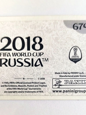 Panini FIFA World Cup Russia 2018 N. 674 Italy Legends sticker like new