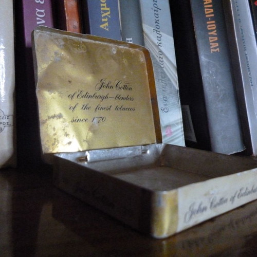 John Cotton metal cigarette box used