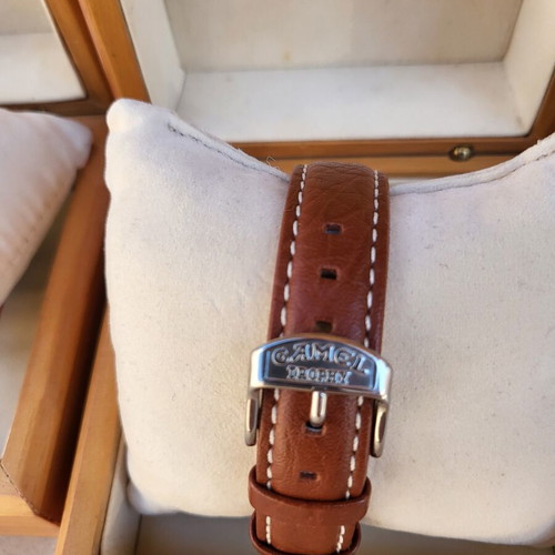 Camel Trophy Topchrono Chronograph Alarm Wristwatch like new with leather strap