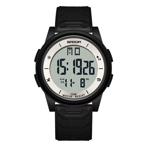 SANDA digital watch with Miyota mechanism, 42mm, waterproof