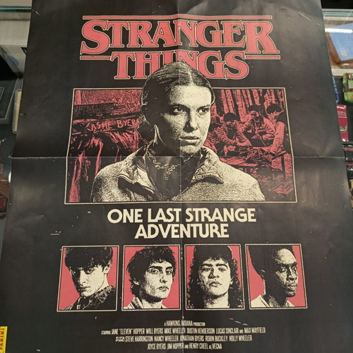 Stranger Things Panini poster used, 55x45 cm