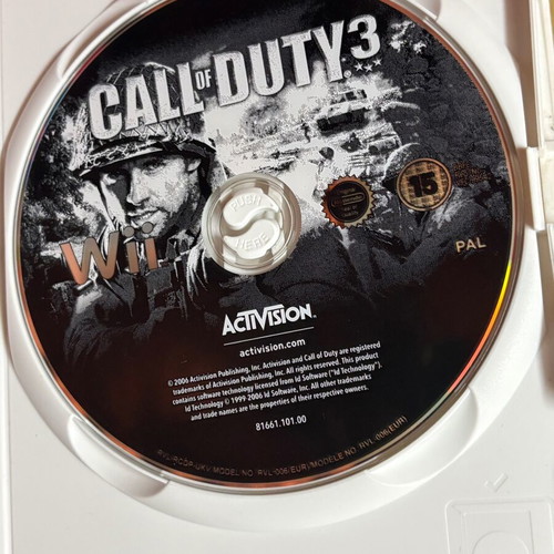 Call of Duty 3 Wii game