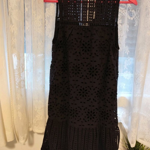 Next embroidered black dress small like new