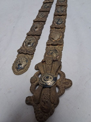Ottoman bridal belt Van Savatlı Van İşi circa 1870–1910 used