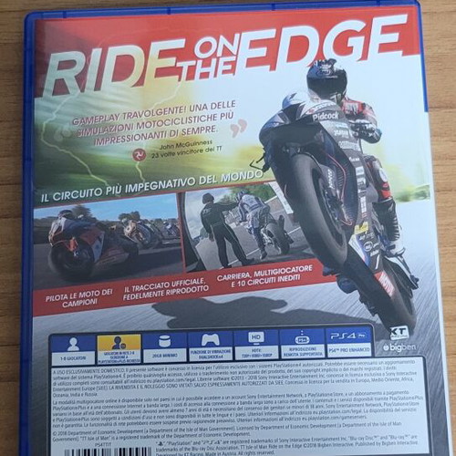 TT Isle Of Man Ride On The Edge PS4 game