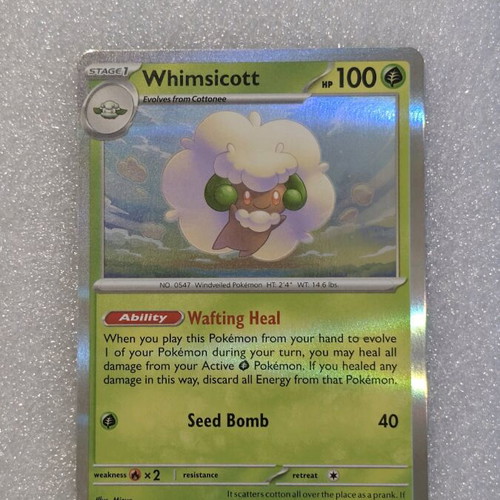 Pokemon TCG Whimsicott 008/131 Holo Prismatic Evolutions new