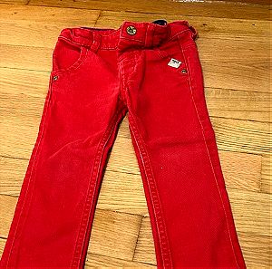 Παντελόνι τζιν κόκκινο  18 -24 Μ