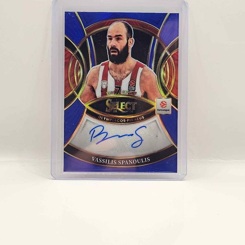 2025-26 Panini Euroleague Select Vasilis Spanoulis Signature card /49 Olympiacos
