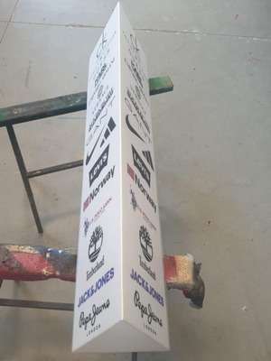 Plexiglass illuminated sign with LED like new