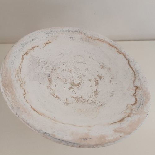 Decorative shabby chic pedestal plate