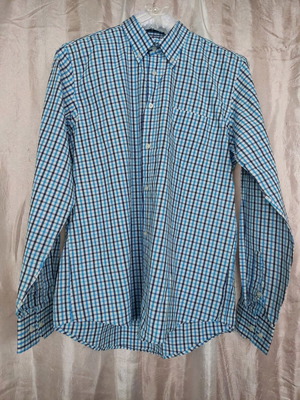 Shirt used, regular fit, size large, blue