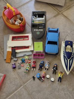 Playmobil assorted toys with vehicles