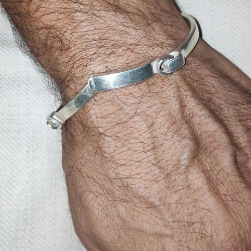 Silver vintage 1997 men's bracelet like new, handmade 925