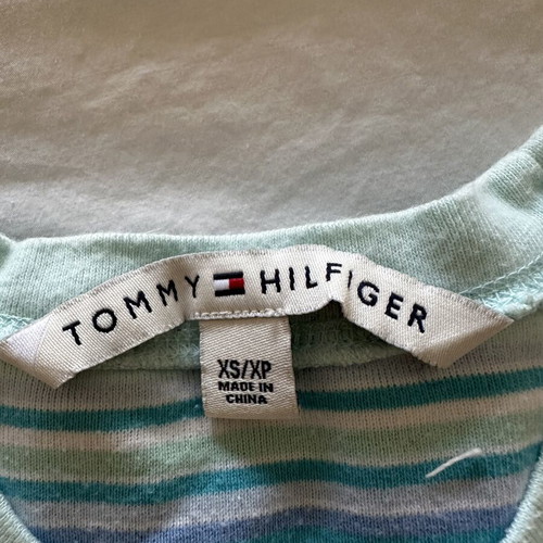 Tommy Hilfiger women's striped T-shirt slim fit, like new, turquoise