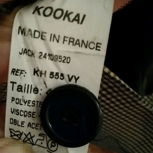 Kookai jacket like new, black and beige, size XL