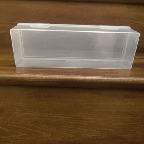 Transparent Plastic Card Storage Box with Lid like new