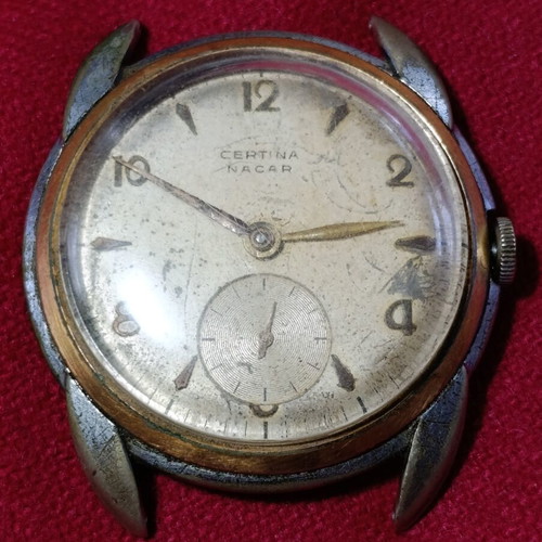 Certina vintage ρολόι μεταχειρισμένο, μη λειτουργικό, χρήζει σέρβις