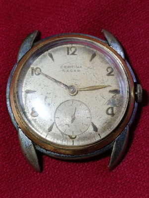 Certina vintage ρολόι μεταχειρισμένο, μη λειτουργικό, χρήζει σέρβις