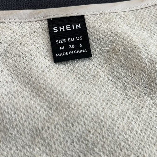 Shein white fluffy blouse like new, size M