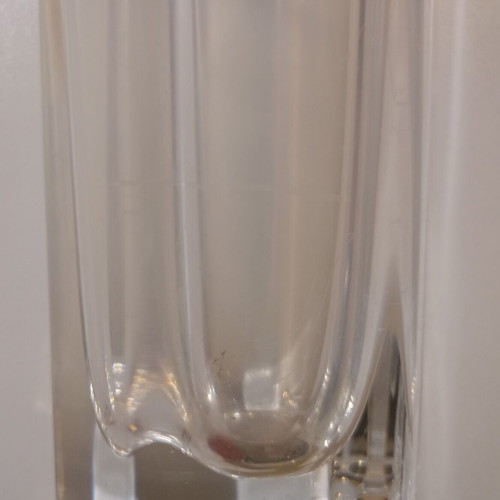Crystal vase used, heavy and simple design