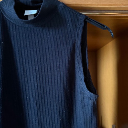 Zivago black sleeveless rib H&M like new, size S