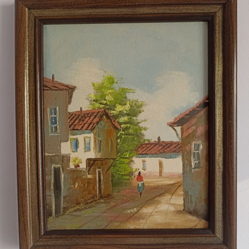 Paintings 37x30 cm, framed, set of 2