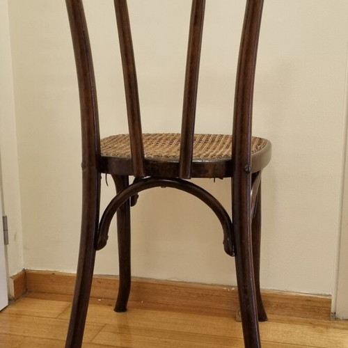 Wooden chair with cane like new