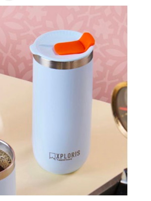 Θερμός Tupperware Xploris 470ml καινούργιο σε babyblue χρώμα