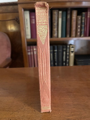Montesquieu Lettres Persanes book, Hachette Paris edition 1900-1920
