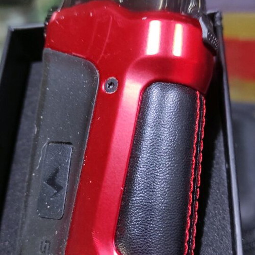 Aegis Boost Plus Red Metallic vape device like new, 1x 18650 battery