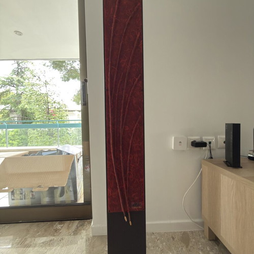 Artease floor lamp like new, 1.52m height, leather and iron