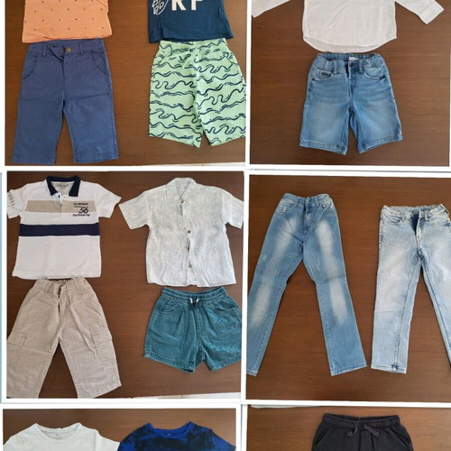 Clothing set for 5-year-old boy, brands Name It, Zara, Hashtag, H&M