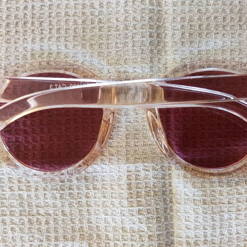 Solo-Solis NDL5549 sunglasses new, pink transparent frame