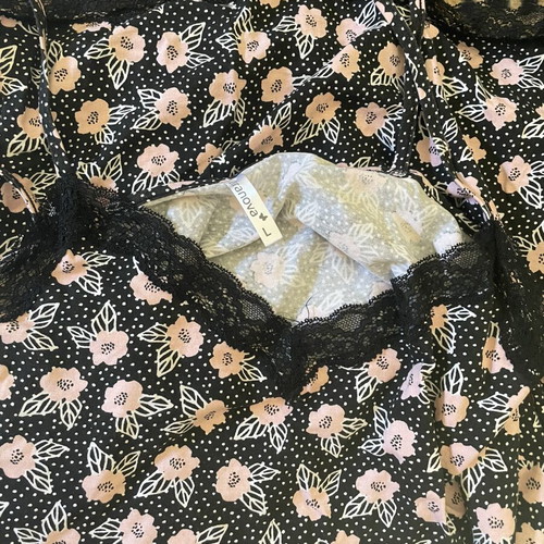 Panda Pajama Set with 2 Cami Tops like new
