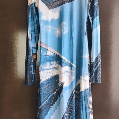 Zara dress like new, size M, blue and turquoise