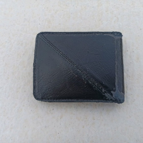 Pull&Bear black wallet used with wear