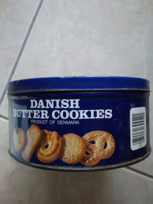 Tin box old used from cookies