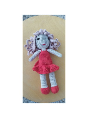 Handmade crocheted doll